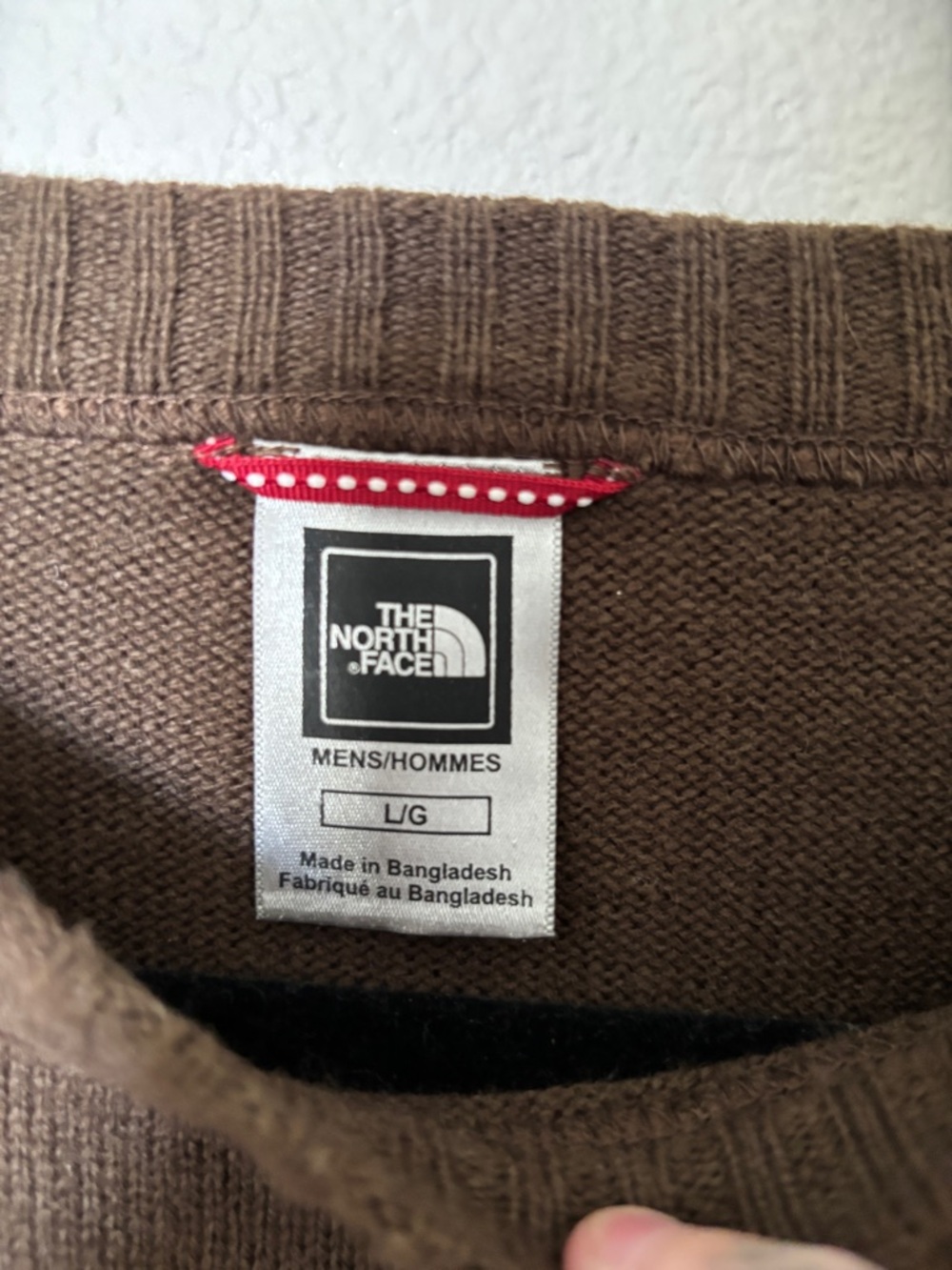 The North Face Men's Chocolate Brown Crewneck Sweater - Picture 3 of 3